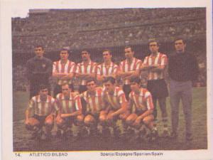 1969-70 Monty Gum International Football Teams #14 Athletico Bilbao Front