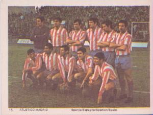1969-70 Monty Gum International Football Teams #15 Atletico Madrid Front