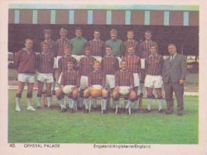 1969-70 Monty Gum International Football Teams #40 Crystal Palace Front
