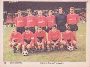 1969-70 Monty Gum International Football Teams #43 Strasbourg Front