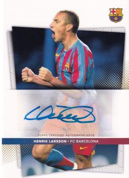 2021-22 Topps FC Barcelona - Autographs #AU-HL Henrik Larsson Front