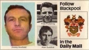 1970 Daily Mail 1st Division Wallchart #NNO Jimmy Armfield, Fred Pickering, Alan Suddick Front