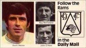 1970 Daily Mail 1st Division Wallchart #NNO Kevin Hector, Roy McFarland, John O'Hare Front