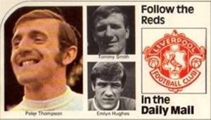 1970 Daily Mail 1st Division Wallchart #NNO Peter Thompson, Tommy Smith, Emlyn Hughes Front