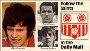 1970 Daily Mail 1st Division Wallchart #NNO Mick Channon, Terry Paine, Tom Jenkins Front
