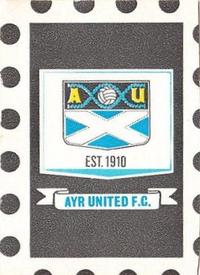 1971-72 A&BC Footballers (Scottish, Purple backs) - Football Club Crests #NNO Ayr United Front