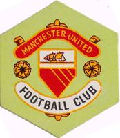 1971 Mister Softee 1st Division Football League Club Badges #NNO Manchester United Front