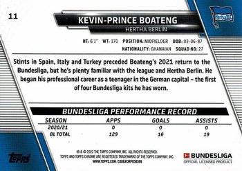2021-22 Topps Chrome Bundesliga #11 Kevin-Prince Boateng Back
