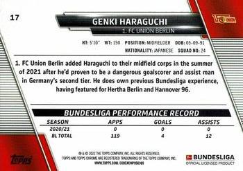 2021-22 Topps Chrome Bundesliga #17 Genki Haraguchi Back