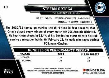 2021-22 Topps Chrome Bundesliga #19 Stefan Ortega Back