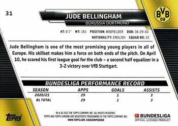 2021-22 Topps Chrome Bundesliga #31 Jude Bellingham Back