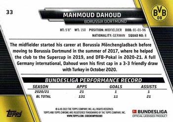 2021-22 Topps Chrome Bundesliga #33 Mahmoud Dahoud Back
