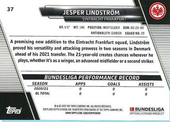 2021-22 Topps Chrome Bundesliga #37 Jesper Lindstrom Back
