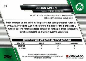 2021-22 Topps Chrome Bundesliga #47 Julian Green Back