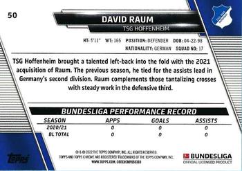 2021-22 Topps Chrome Bundesliga #50 David Raum Back