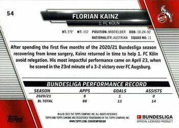 2021-22 Topps Chrome Bundesliga #54 Florian Kainz Back