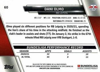 2021-22 Topps Chrome Bundesliga #60 Dani Olmo Back