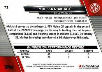 2021-22 Topps Chrome Bundesliga #73 Moussa Niakhaté Back