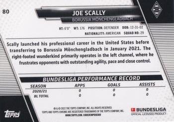 2021-22 Topps Chrome Bundesliga #80 Joe Scally Back
