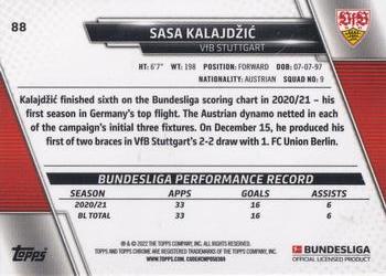 2021-22 Topps Chrome Bundesliga #88 Sasa Kalajdzic Back