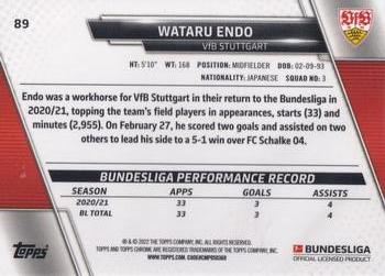 2021-22 Topps Chrome Bundesliga #89 Wataru Endo Back