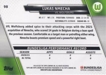 2021-22 Topps Chrome Bundesliga #98 Lukas Nmecha Back