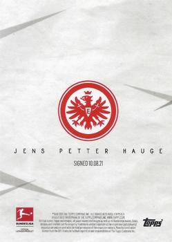 2021-22 Topps On-Demand Bundesliga Update - Orange #NNO Jens Petter Hauge Back