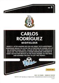 2021-22 Donruss - The Rookies #5 Carlos Rodriguez Back