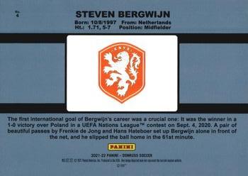 2021-22 Donruss - 1991 Donruss Tribute #4 Steven Bergwijn Back