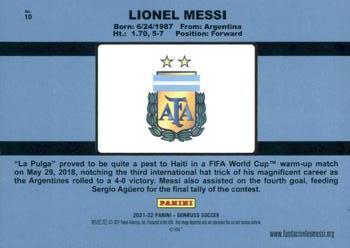 2021-22 Donruss - 1991 Donruss Tribute Press Proof #10 Lionel Messi Back