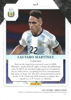 2021-22 Donruss - Elite Series #1 Lautaro Martinez Back