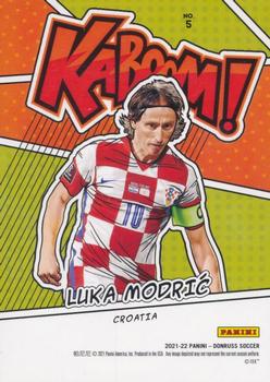 2021-22 Donruss - Kaboom #5 Luka Modric Back