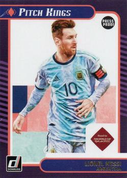 2021-22 Donruss - Pitch Kings Press Proof #10 Lionel Messi Front