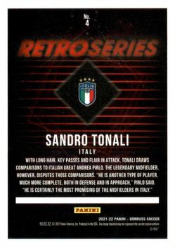 2021-22 Donruss - Retro Series Press Proof #4 Sandro Tonali Back