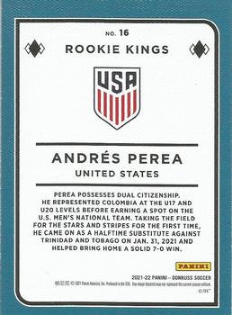 2021-22 Donruss - Rookie Kings #16 Andres Perea Back