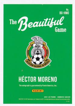 2021-22 Donruss - Beautiful Game Autographs Green #BG-HMO Hector Moreno Back