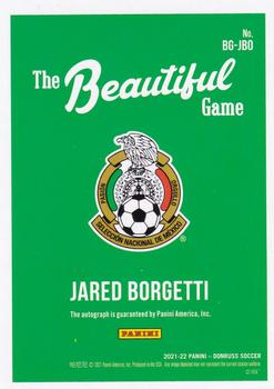 2021-22 Donruss - Beautiful Game Autographs Green #BG-JBO Jared Borgetti Back