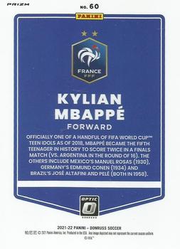 2021-22 Donruss - Optic Red Velocity #60 Kylian Mbappe Back