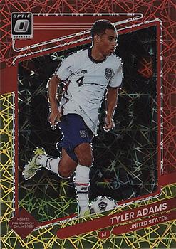 2021-22 Donruss - Optic Red and Gold Velocity #166 Tyler Adams Front