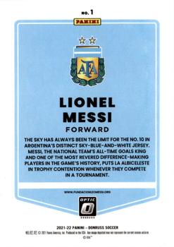 2021-22 Donruss - Optic #1 Lionel Messi Back