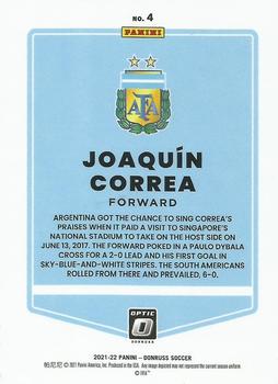 2021-22 Donruss - Optic #4 Joaquin Correa Back