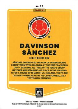 2021-22 Donruss - Optic #33 Davinson Sanchez Back