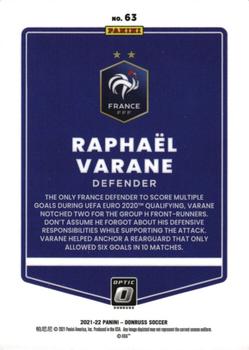 2021-22 Donruss - Optic #63 Raphael Varane Back