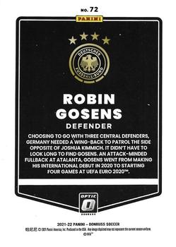 2021-22 Donruss - Optic #72 Robin Gosens Back