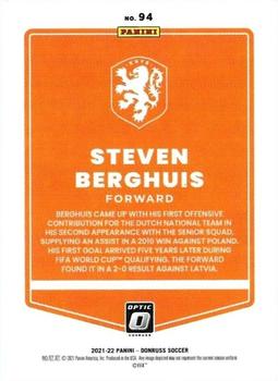 2021-22 Donruss - Optic #94 Steven Berghuis Back