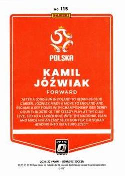 2021-22 Donruss - Optic #115 Kamil Jozwiak Back