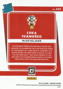 2021-22 Donruss - Optic #200 Luka Ivanusec Back