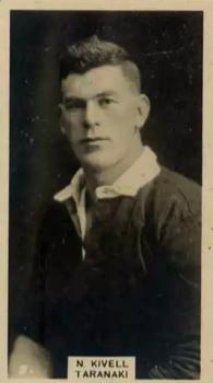 1927 Wills's New Zealand Footballers #3 Alfred Kivell Front