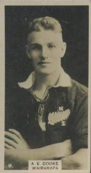 1927 Wills's New Zealand Footballers #4 Albert Cooke Front