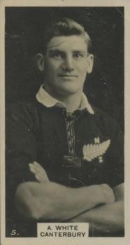 1927 Wills's New Zealand Footballers #5 Andrew White Front